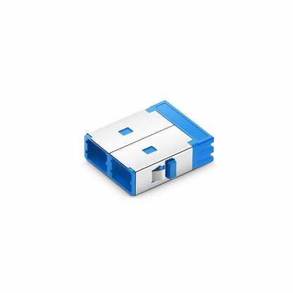 FyberOptix SN/UPC to SN/UPC 4-Port OS2 Single Mode Plastic Fiber Optic Adapter/Coupler Without Flange