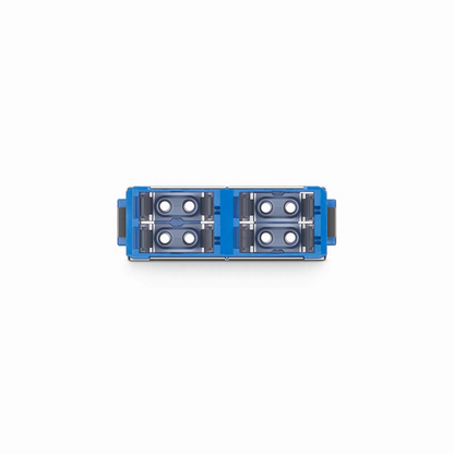 FyberOptix SN/UPC to SN/UPC 4-Port OS2 Single Mode Plastic Fiber Optic Adapter/Coupler Without Flange