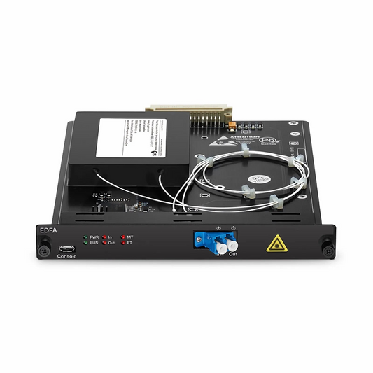 FyberOptix FMT17BA-51EDFA, 17dB Gain Extended C-band DWDM EDFA Booster Amplifier for FMT Managed Chassis, 20dBm Output