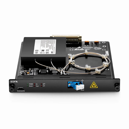 FyberOptix FMT17BA-EDFA, 17dB Gain C-band DWDM EDFA Booster Amplifier for FMT Managed Chassis, 17dBm Output
