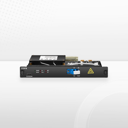 FyberOptix FMT17BA-EDFA, 17dB Gain C-band DWDM EDFA Booster Amplifier for FMT Managed Chassis, 17dBm Output