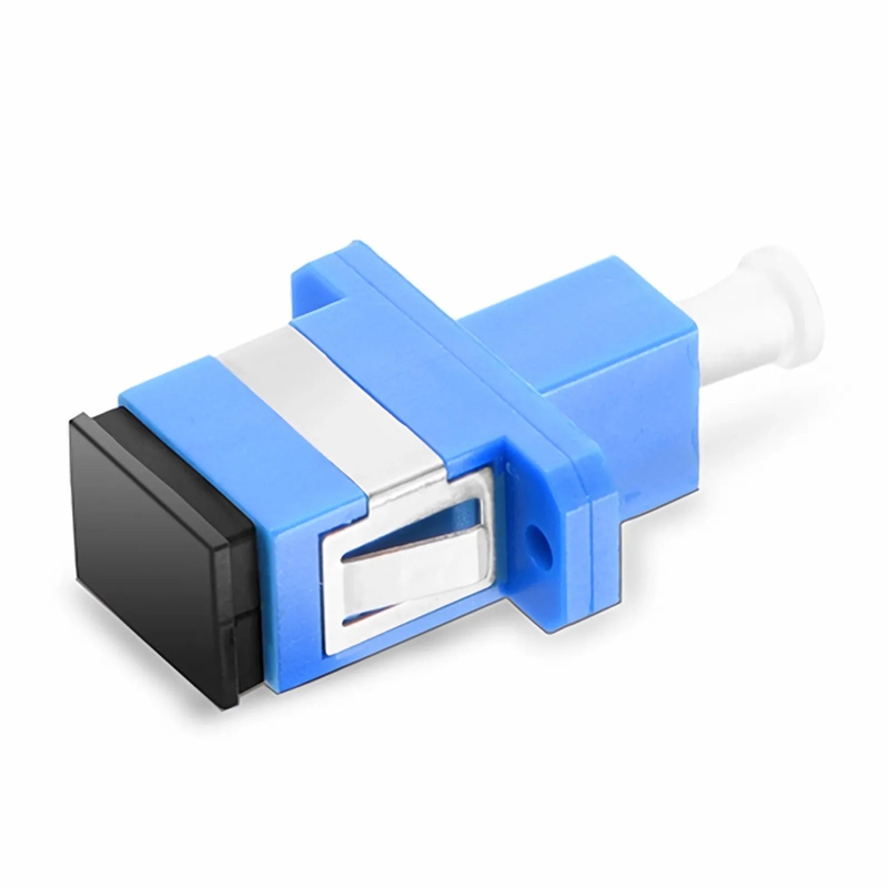 FyberOptix LC/UPC Female to SC/UPC Female Hybrid Simplex OS2 Single Mode Plastic Fiber Optic Adapter/Coupler with Flange