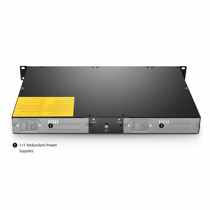 FyberOptix FMT04-CH1U, 4 Slots 1U Managed Chassis Unloaded Platform, Redundant AC PSUs, Support SNMP Network Management
