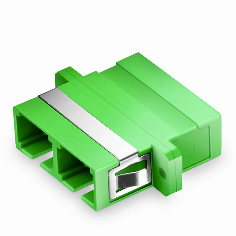 FyberOptix SC/APC to SC/APC Duplex OS2 Single Mode Fiber Optic Adapter/Coupler with Flange (10pcs/Pack)
