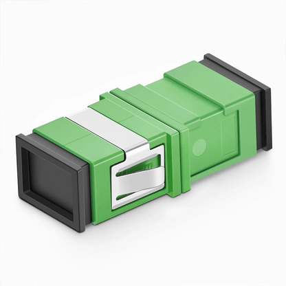 FyberOptix SC/APC to SC/APC Simplex OS2 Single Mode Fiber Optic Adapter/Coupler (10pcs/Pack)