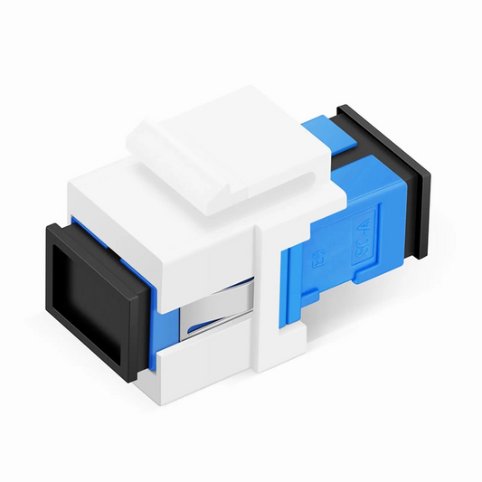 FyberOptix SC/UPC to SC/UPC Simplex Single Mode Fiber Keystone Jack