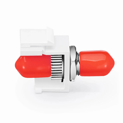FyberOptix ST/UPC to ST/UPC Simplex Single Mode Fiber Keystone Jack