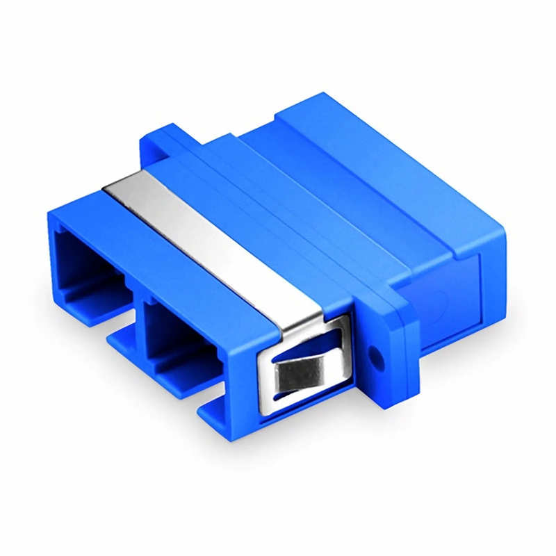 FyberOptix SC/UPC to SC/UPC Duplex OS2 Single Mode Plastic Fiber Optic Adapter/Coupler with Flange (10pcs/Pack)