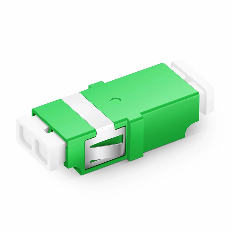 FyberOptix LC/APC to LC/APC Duplex OS2 Single Mode SC Footprint Plastic Fiber Optic Adapter/Coupler without Flange (10pcs/pack)