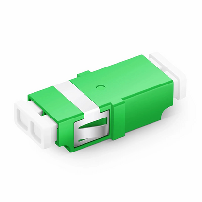 FyberOptix LC/APC to LC/APC Duplex OS2 Single Mode SC Footprint Plastic Fiber Optic Adapter/Coupler without Flange (10pcs/pack)