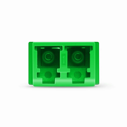 FyberOptix LC/APC to LC/APC Duplex OS2 Single Mode SC Footprint Plastic Fiber Optic Adapter/Coupler without Flange (10pcs/pack)