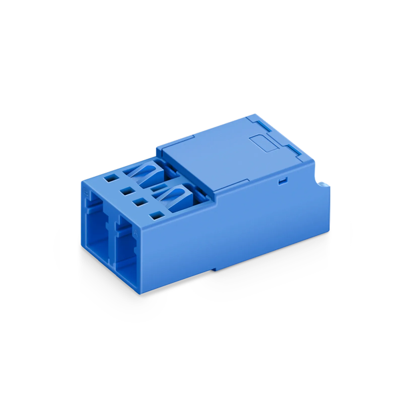 FyberOptix LC/UPC to LC/UPC Duplex OS2 Single Mode Shuttered Fiber Optic Adapter/Coupler without Flange