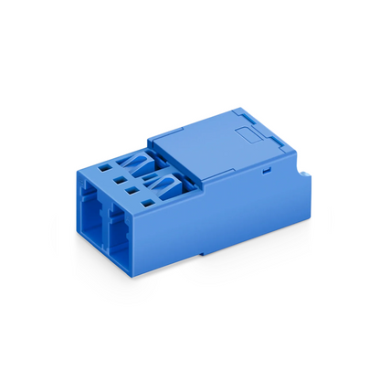 FyberOptix LC/UPC to LC/UPC Duplex OS2 Single Mode Shuttered Fiber Optic Adapter/Coupler without Flange