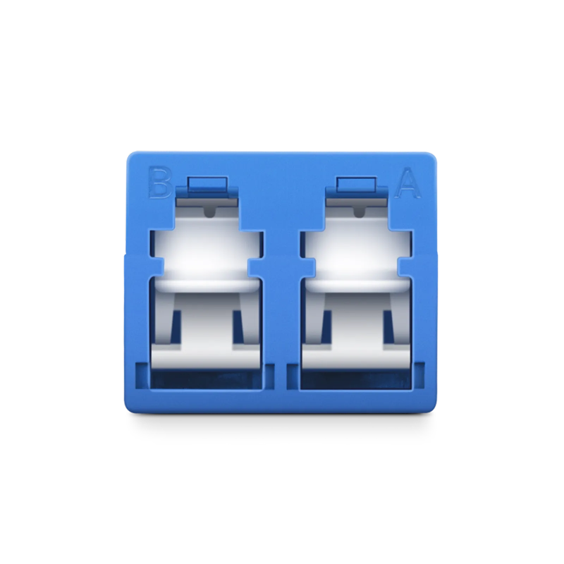 FyberOptix LC/UPC to LC/UPC Duplex OS2 Single Mode Shuttered Fiber Optic Adapter/Coupler without Flange