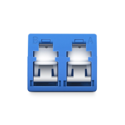 FyberOptix LC/UPC to LC/UPC Duplex OS2 Single Mode Shuttered Fiber Optic Adapter/Coupler without Flange