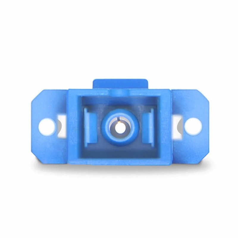 FyberOptix LC/UPC Female to SC/UPC Female Hybrid Simplex OS2 Single Mode Plastic Fiber Optic Adapter/Coupler with Flange