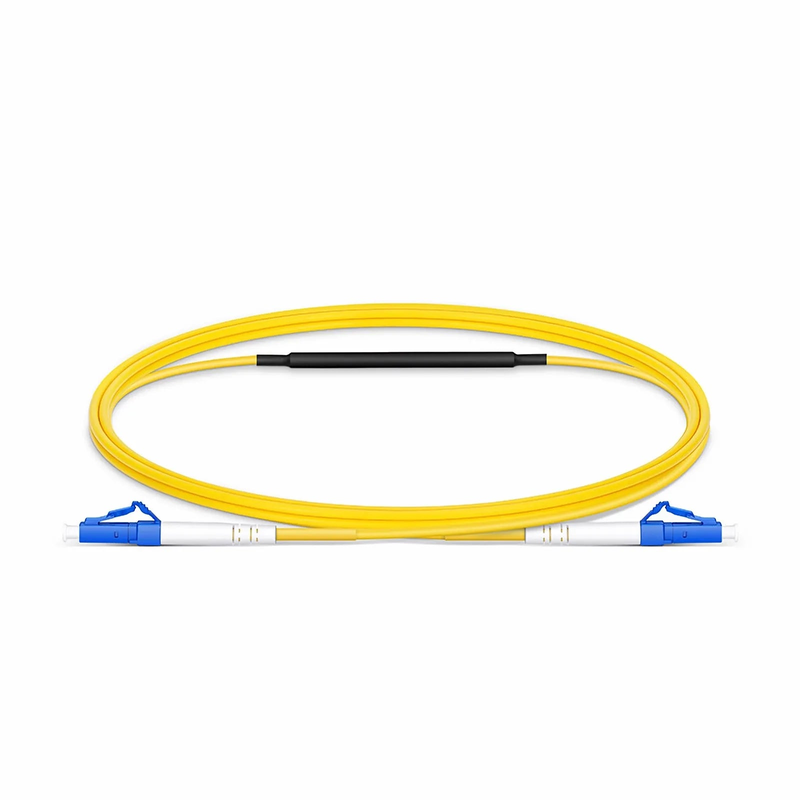 FyberOptix 1m (3ft) LC to LC UPC Simplex OS2 Single Mode Fiber Optic Testing Cable with 10 dB Attenuator