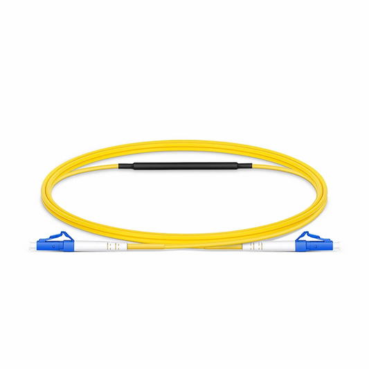 FyberOptix 1m (3ft) LC to LC UPC Simplex OS2 Single Mode Fiber Optic Testing Cable with 10 dB Attenuator