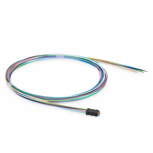 FyberOptix 12 Fibers Buffer Tube Color-coded Fan-out Kit, for Round Cable, Indoor, 1.2m (3.94ft) Tubing Length