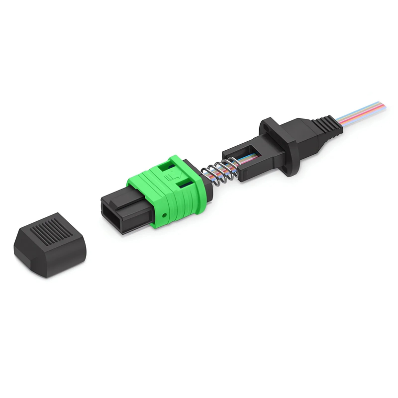FyberOptix MPO (Female) OS1/OS2 Single Mode Field Assembly Splice-on Connector, Flat Ribbon