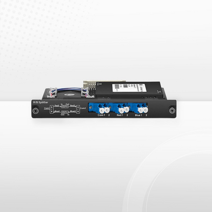FyberOptix FSBR-1x2, Customized 1 x 2 Single Fiber DWDM Splitter Red/Blue C-band Filter