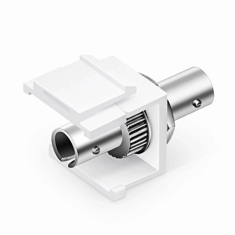 FyberOptix ST/UPC to ST/UPC Simplex Single Mode Fiber Keystone Jack