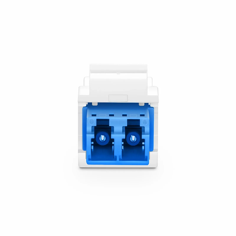 FyberOptix LC/UPC to LC/UPC Duplex Single Mode Fiber Keystone Jack, 10Pcs/Pack