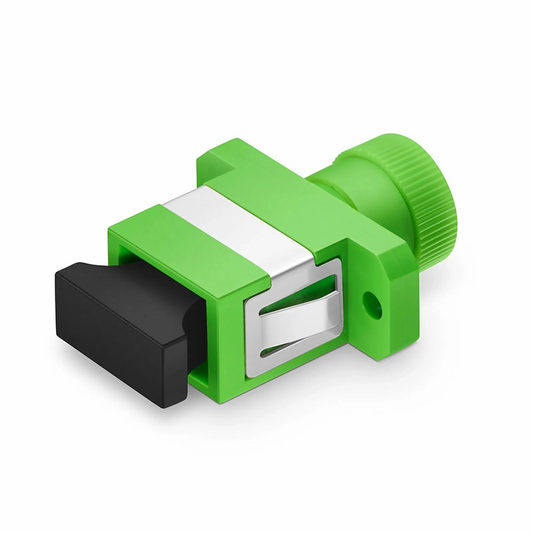 FyberOptix FC/APC to SC/APC Hybrid Simplex OS2 Single Mode Plastic Fiber Optic Adapter/Coupler, Female to Female