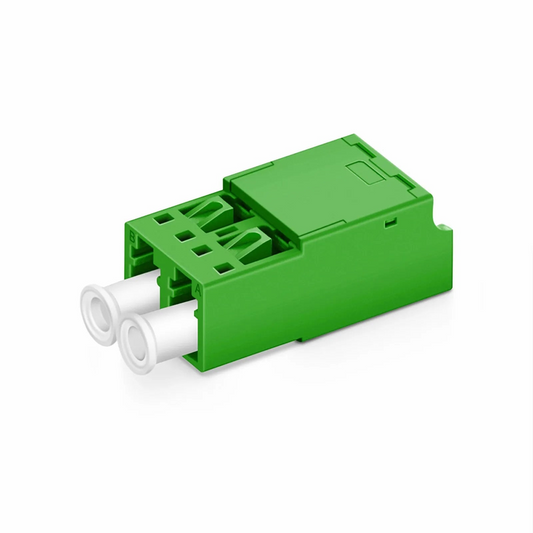 FyberOptix LC/APC to LC/APC Duplex OS2 Single Mode Shuttered Fiber Optic Adapter/Coupler without Flange