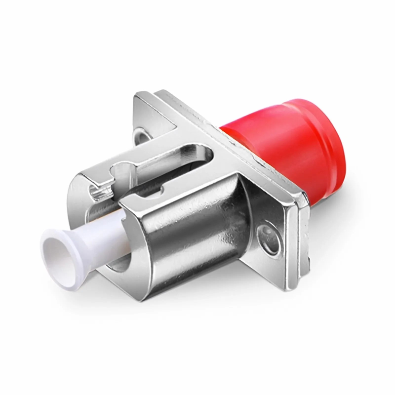 FyberOptix FC/UPC Female to LC/UPC Female Hybrid Simplex Single Mode/Multimode Metal Fiber Optic Adapter/Coupler with Flange