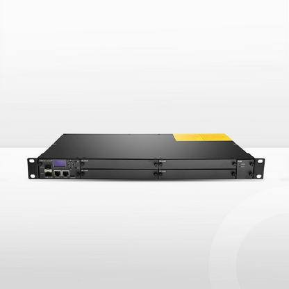 FyberOptix FMT04-CH1U, 4 Slots 1U Managed Chassis Unloaded Platform, Redundant AC PSUs, Support SNMP Network Management