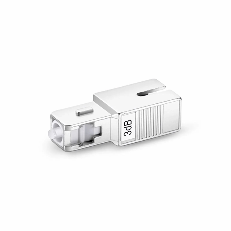 FyberOptix SC/UPC Singlemode Fixed Fiber Optic Attenuator, Male-Female, 3dB (10pcs/Pack)