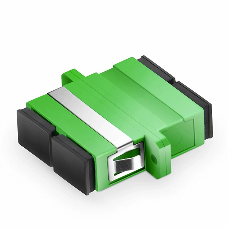 FyberOptix SC/APC to SC/APC Duplex OS2 Single Mode Fiber Optic Adapter/Coupler with Flange (10pcs/Pack)