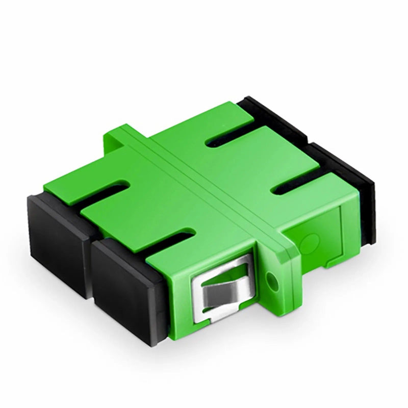 FyberOptix SC/APC to SC/APC Duplex OS2 Single Mode Fiber Optic Adapter/Coupler with Flange (10pcs/Pack)
