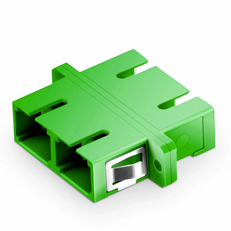FyberOptix SC/APC to SC/APC Duplex OS2 Single Mode Fiber Optic Adapter/Coupler with Flange (10pcs/Pack)