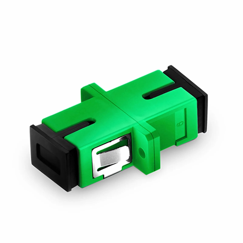 FyberOptix SC/APC to SC/APC Simplex OS2 Single Mode Fiber Optic Adapter/Coupler with Flange (10pcs/Pack)