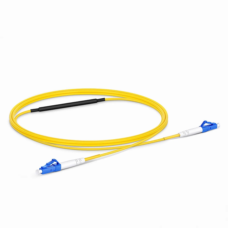 FyberOptix 1m (3ft) LC to LC UPC Simplex OS2 Single Mode Fiber Optic Testing Cable with 10 dB Attenuator