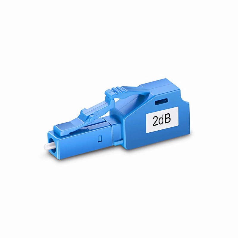 FyberOptix LC/UPC Singlemode Fixed Fiber Optic Attenuator, Male-Female, 2dB (10pcs/Pack)
