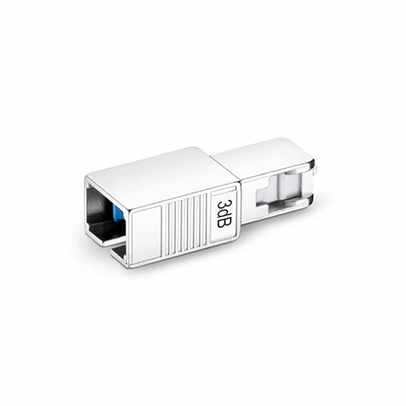 FyberOptix SC/UPC Singlemode Fixed Fiber Optic Attenuator, Male-Female, 3dB (10pcs/Pack)