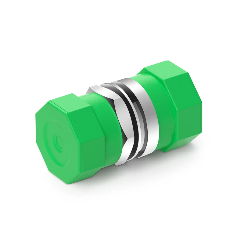 FyberOptix FC/APC to FC/APC Simplex OS2 Single Mode Metal Small D Fiber Optic Adapter/Coupler without Flange (10pcs/pack)