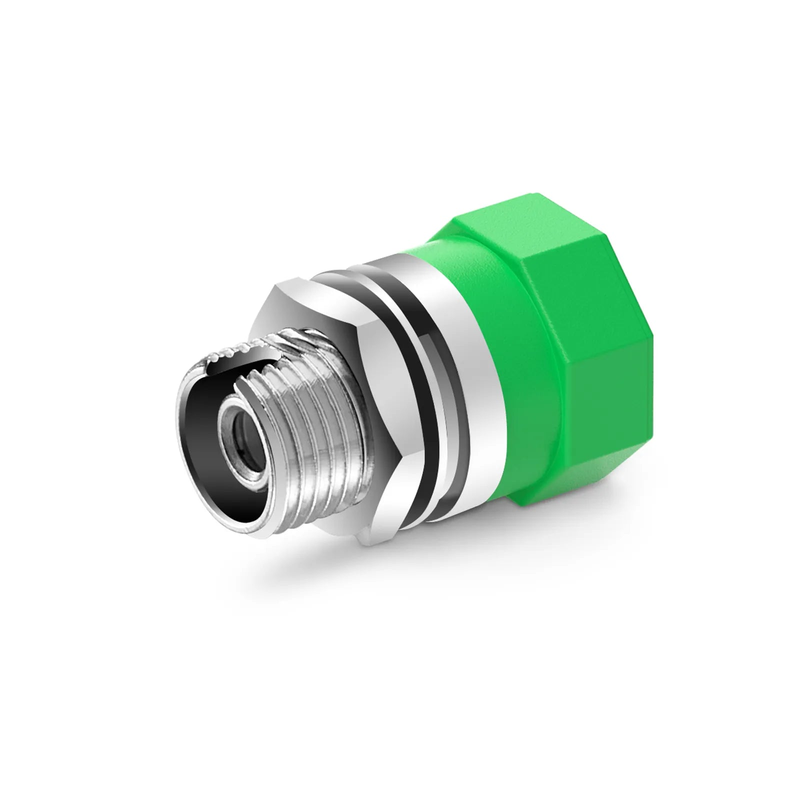 FyberOptix FC/APC to FC/APC Simplex OS2 Single Mode Metal Small D Fiber Optic Adapter/Coupler without Flange (10pcs/pack)