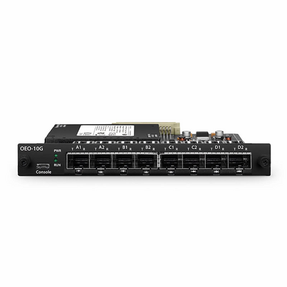FyberOptix FMT4DL-OEO10GSFP, 4 Channels WDM Transponder (Converter) for FMT Managed Chassis, 8 SFP/SFP+ Slots