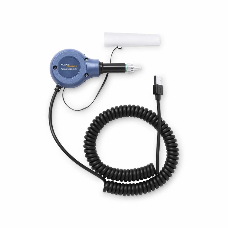 FyberOptix Fluke Networks FI-500 FiberInspectorA Micro Fiber Inspection Scope Camera with LC/SC and 1.25mm/2.50mm Connector
