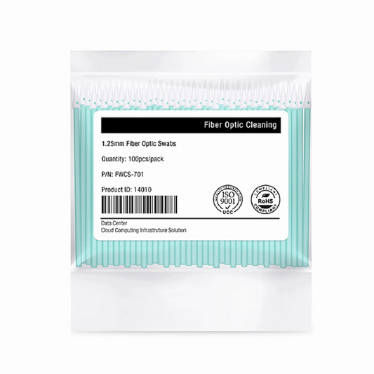 FyberOptix 1.25mm Fiber Optic Lint-free Foam Clean Swabs (100pcs/Pack)