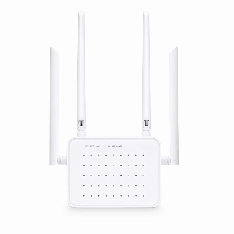 FyberOptix ONU1910-2G-W, XPON (GPON+EPON) ONU, with 1x PON, SC/UPC, 2x GE, 1x USB, and 4x External Antennas (1200M WiFi 5)