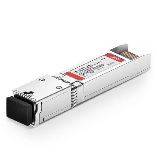 FyberOptix HW Compatible XG-PON&GPON Combo OLT SFP+ 1577nm-TX/1270nm-RX and 1490nm-TX/1310nm-RX Class D 20km DOM Simplex SC/UPC SMF Optical Transceiver Module
