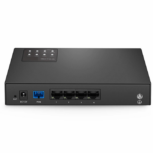FyberOptix ONU1710-4G, XPON (GPON + EPON) SFU ONU with 1 x PON, 4 x GE
