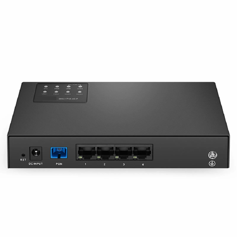 FyberOptix ONU1710-4G-P, XPON (GPON + EPON) SFU ONU with 1 x PON, 4 x GE PoE@55W