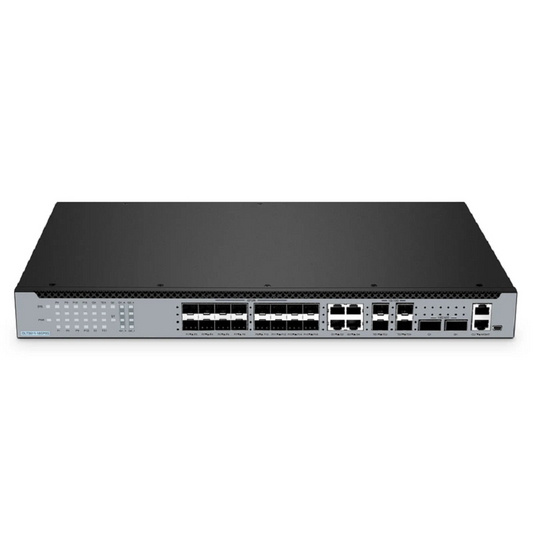 FyberOptix OLT3611-16GP2Q, Layer 3 Feature 16-Port GPON OLT with 4 Ãƒâ€” Gigabit RJ45, 4 Ãƒâ€” 10G SFP+ and 2 Ãƒâ€” 40G QSFP+ Uplink Ports, AC/DC Power Supply