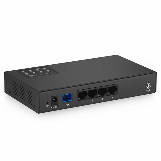 FyberOptix ONU1710-4G-P, XPON (GPON + EPON) SFU ONU with 1 x PON, 4 x GE PoE@55W